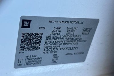 2019 Chevrolet Silverado 2500 HD LTZ