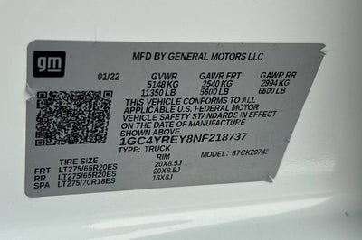 2022 Chevrolet Silverado 2500 HD High Country