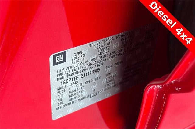 2018 Chevrolet Colorado 4WD ZR2