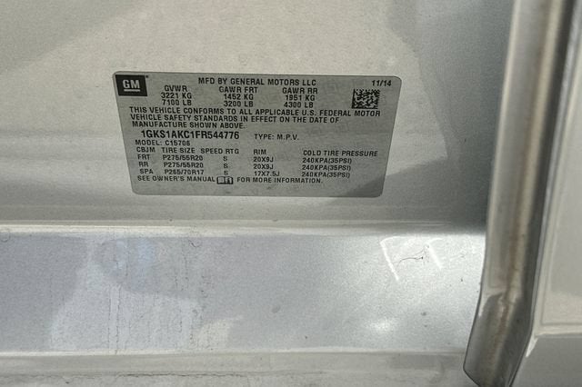 2015 GMC Yukon SLE