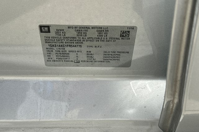 2015 GMC Yukon SLE