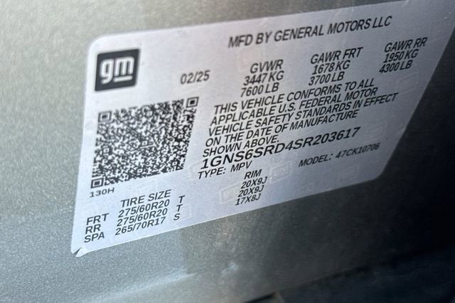 2025 Chevrolet Tahoe Premier