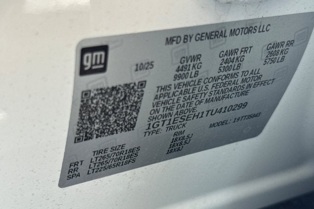 2026 GMC Sierra EV Elevation Standard Range
