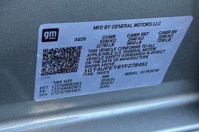 2026 GMC Sierra 2500 HD AT4