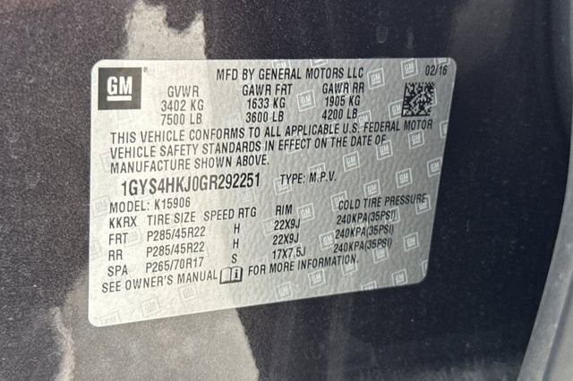 2016 Cadillac Escalade ESV Luxury Collection