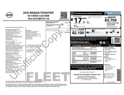 2018 Nissan Frontier SV V6