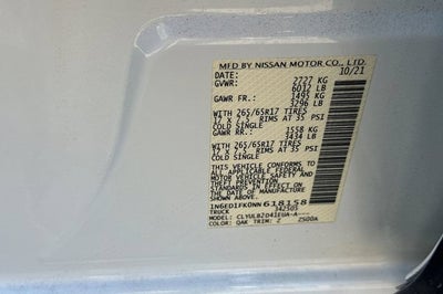2022 Nissan Frontier SV