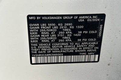 2024 Volkswagen Atlas 2.0T SE w/Technology