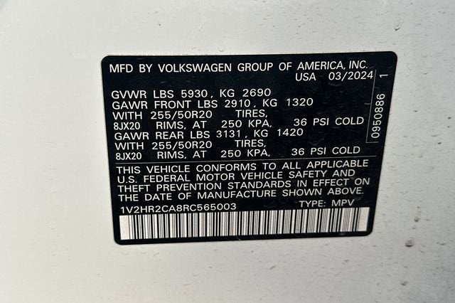 2024 Volkswagen Atlas 2.0T SE w/Technology
