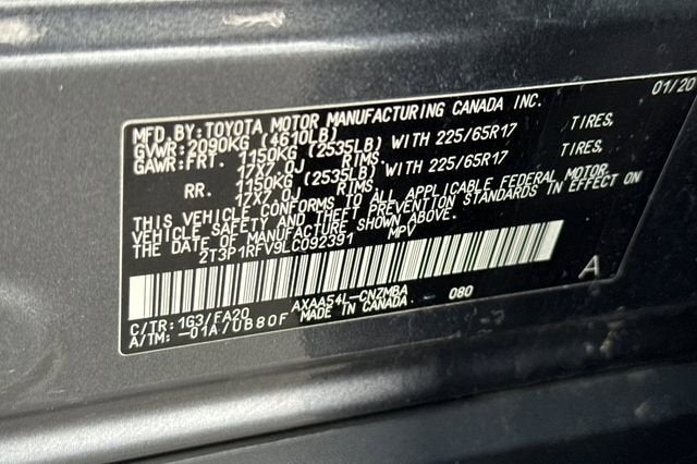 2020 Toyota RAV4 XLE