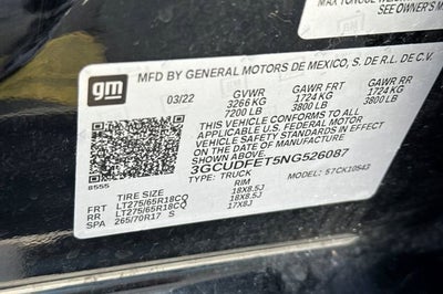 2022 Chevrolet Silverado 1500 LT Trail Boss