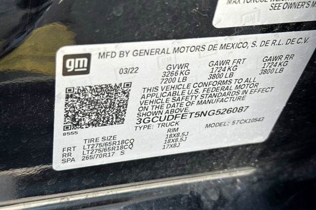 2022 Chevrolet Silverado 1500 LT Trail Boss