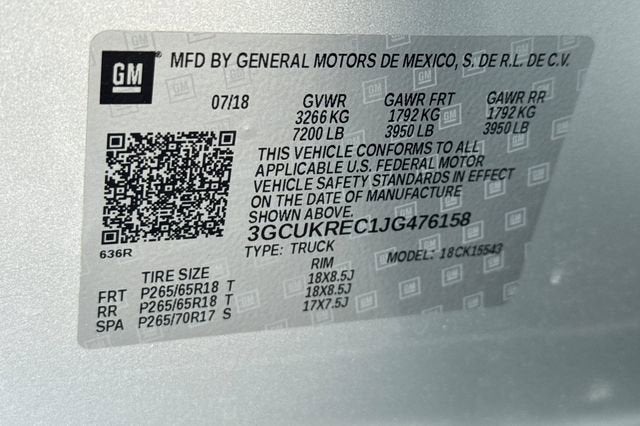 2018 Chevrolet Silverado 1500 LT