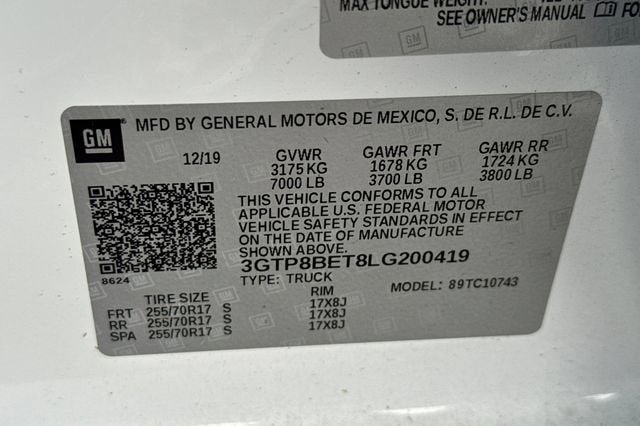 2020 GMC Sierra 1500 SLE