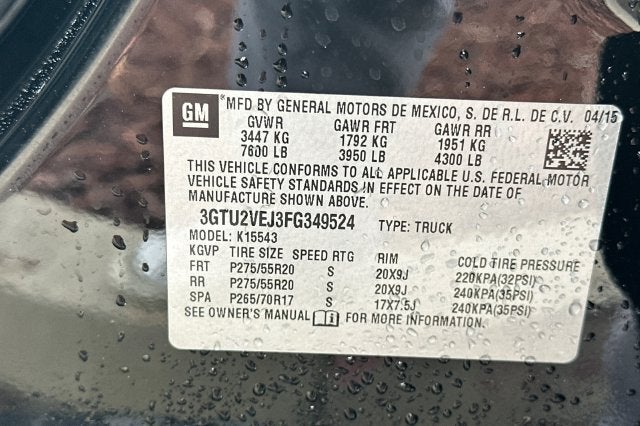 2015 GMC Sierra 1500 SLT