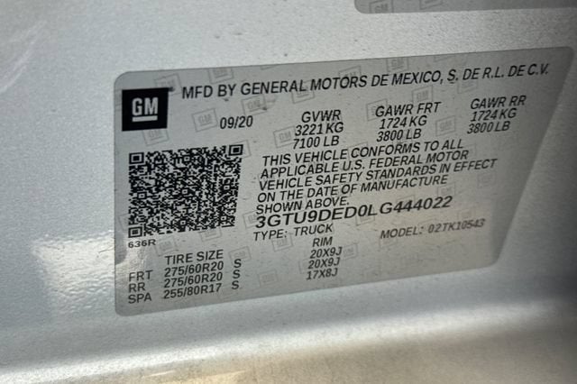 2020 GMC Sierra 1500 SLT