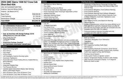 2026 GMC Sierra 1500 SLT