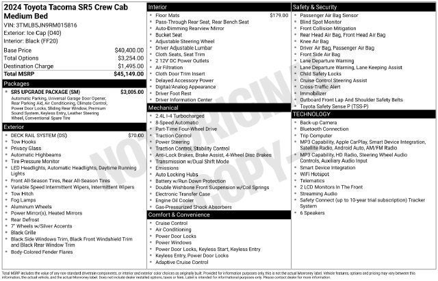 2024 Toyota Tacoma 4WD SR5