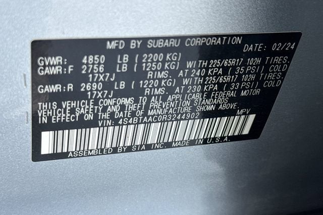 2024 Subaru Outback BASE