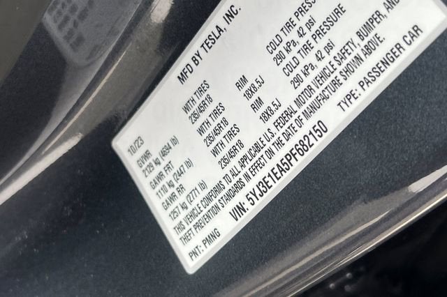 2023 Tesla Model 3 NA