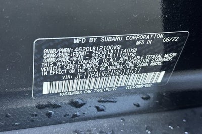 2022 Subaru WRX Premium