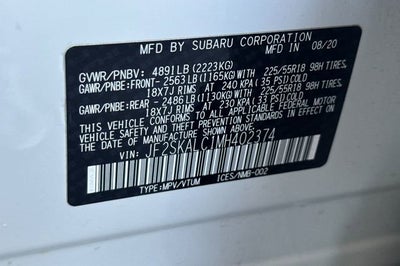 2021 Subaru Forester Sport