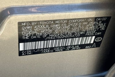 2022 Lexus IS IS 350 F SPORT