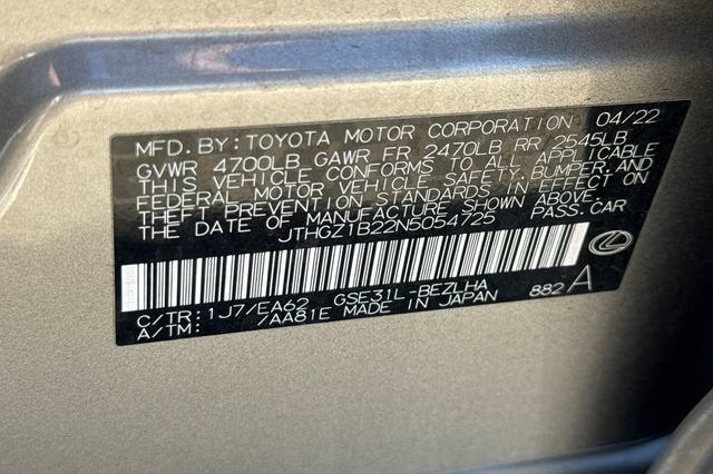 2022 Lexus IS IS 350 F SPORT