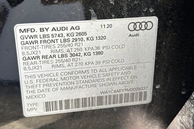 2021 Audi SQ5 Prestige