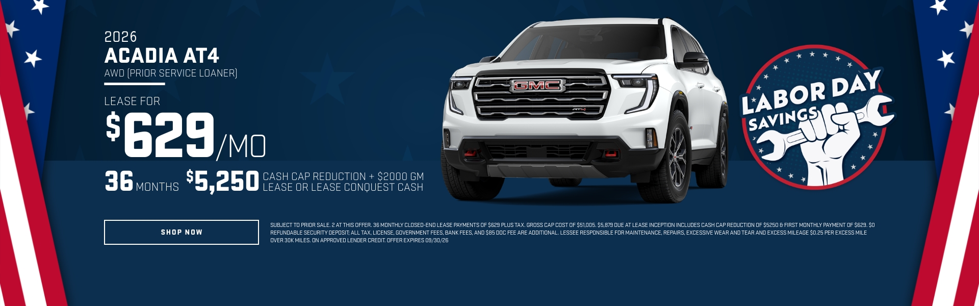 2026 GMC Acadia AT4